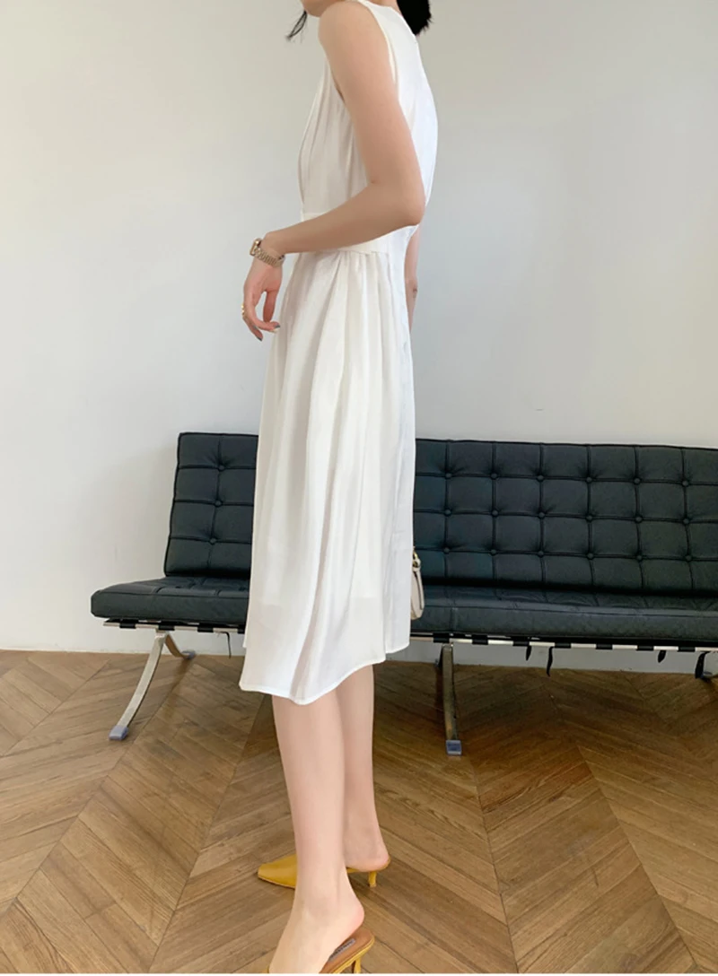 

New Summer Dress Office Women Solid Color Elegant Vestidos White Party Bodycon Work Office Lady Female slim Dress