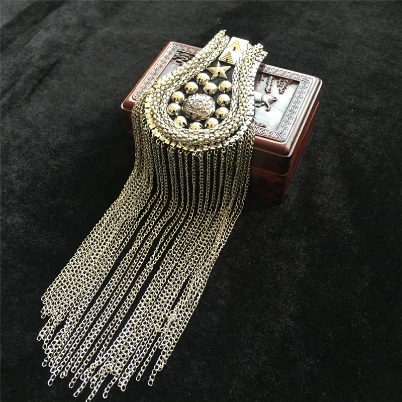 Z s price for 2 pcs Ручная работа A99 epaulette ювелирные изделия кисточкой большое плечо брошь погоны/погоны Шипы/escapulario Блейзер аксессуары/булавка - Цвет: Z s price for 2 pcs