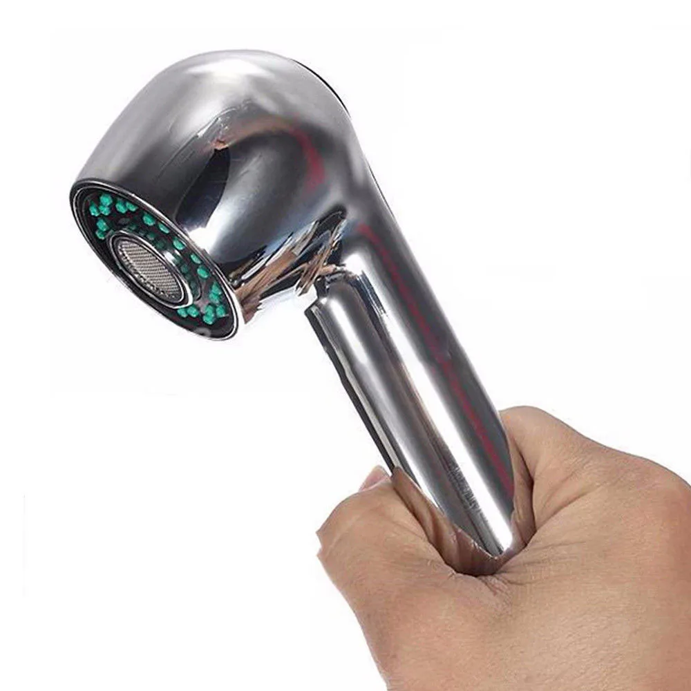 

Kitchen Sink Chrome Single Handle Mixer Tap Swivel Pull Out Spray Bathroom Faucets With spray function Shower Replacement Head