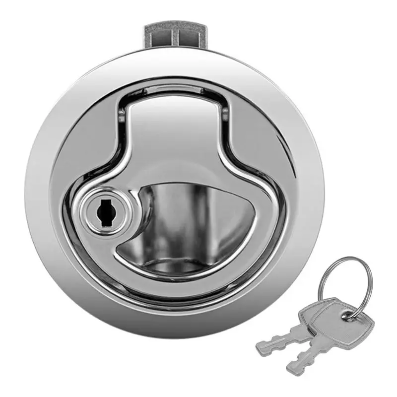 

New Marine Boat Stainless Steel 2" Flush Pull Hatch Latch For RV Caravan Boat qyh