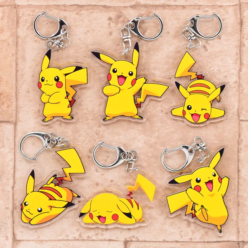 

Classic Anime Keychain Double Sided Acrylic Cute Cartoon Key Chain Pendant Cartoon Accessories Keyring Hot Sale