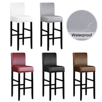 1246 waterproof pu fabric short back chair cover and shining velvet fabric seat cover slipcover chair covers 2 types