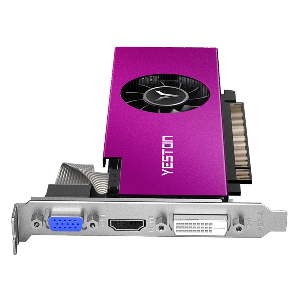 Yeston RX550-2G 4HDMI 4-Screen Graphics Card Support Split Screen 10bit Color Depth HDR 2G/128bit/GDDR5 with 4 HDMI Ports