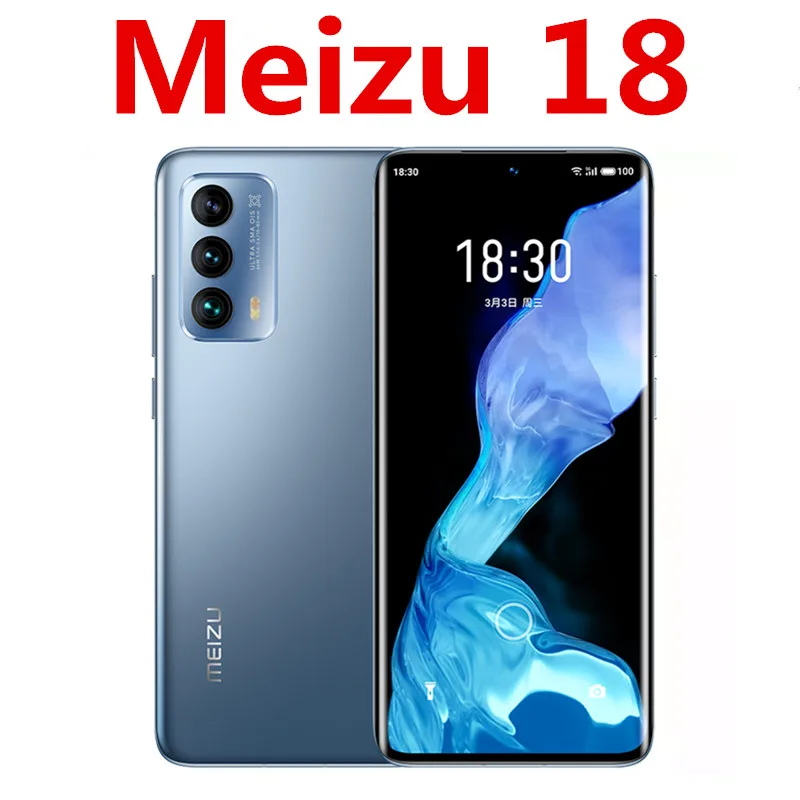 DHL Быстрая доставка Meizu 18 5G сотового телефона 6 2 &quot3200X1440 120 Гц 12 Гб Оперативная