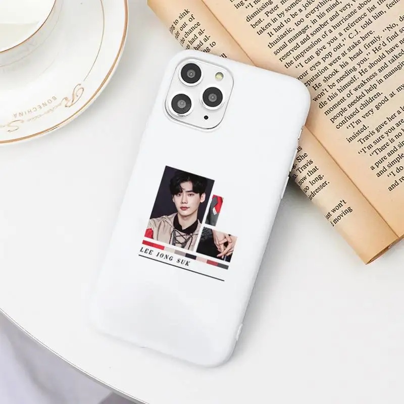 

Lee Jong Suk Customer Phone Case Candy Color for iPhone 6 7 8 11 12 s mini pro X XS XR MAX Plus