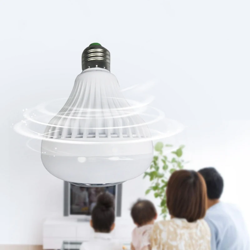 Новая беспроводная Bluetooth Колонка E27 12 Вт RGB лампа светодиодная 110 В 220 умный