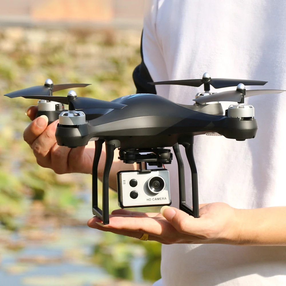 S2 Профессиональный широкоугольный Дрон для камеры 1080p HD gps WiFi FPV щетка Пропеллер для мотора длинная батарея воздушный Дрон на ру Квадрокоптер