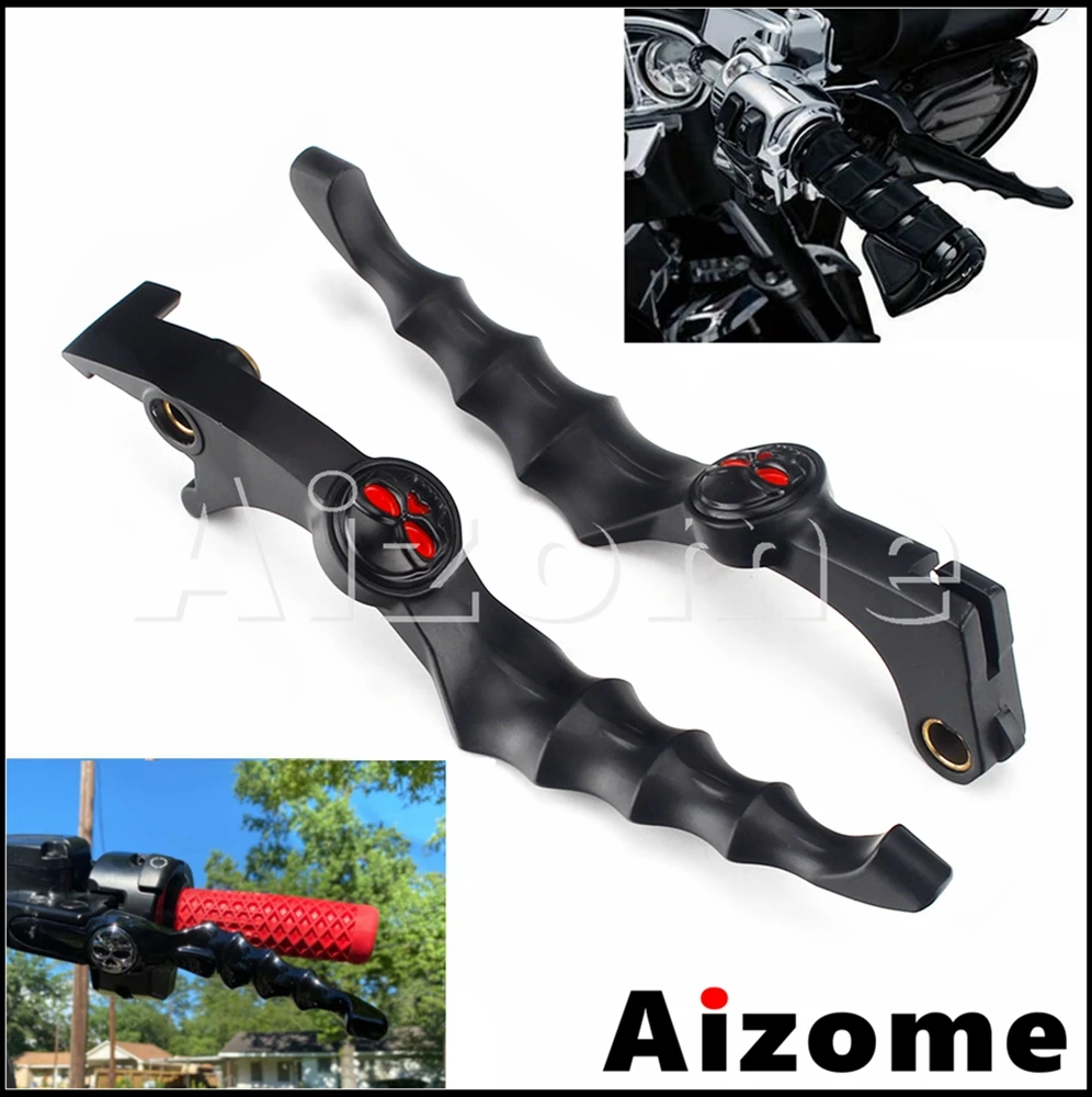 

Black Skull Skeleton Brake Clutch Lever Aluminum Motorcycle Handle Lever for Honda Shadow Aero VT VTX 600 750 1100 1300 CB750