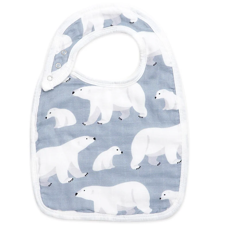White bear Muslinlife детские нагрудники Новинка бамбуковый хлопок высокого качества Babadores Para Bebe слюнявчик для младенца полотенце для мальчиков и девочек - Цвет: White bear