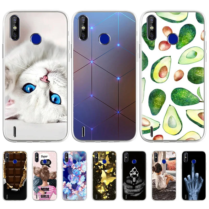 Мягкий чехол из ТПУ для Tecno Spark 4 Air Lite Pop 3 + силиконовая задняя крышка окрашенный