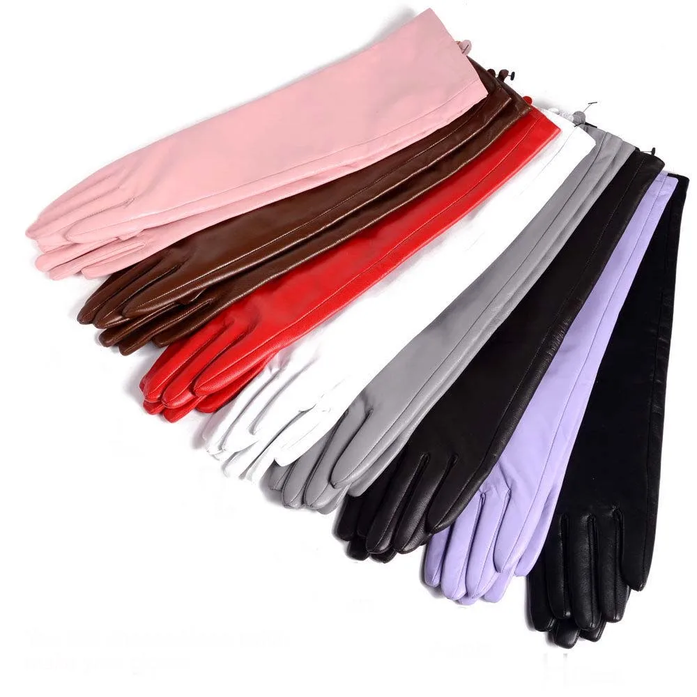 На заказ 30 см до 80 длинный верх из овечьей кожи вечернее оперные перчатки 15 цветов