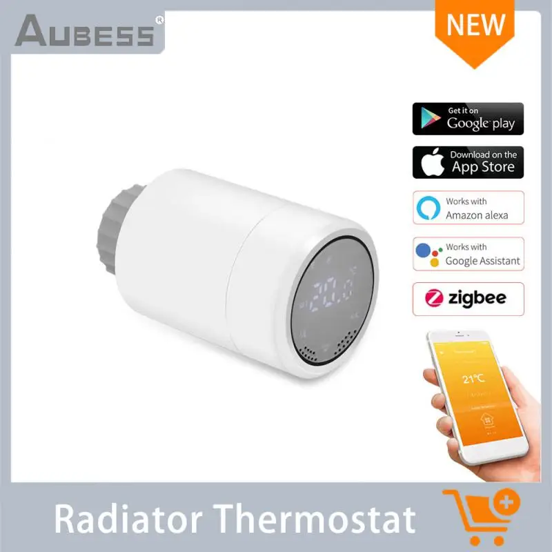 

Aubess Tuya ZigBee 3.0 Smart Radiator Touchable Display Temperature Controller Thermostatic Radiator Smart Constant