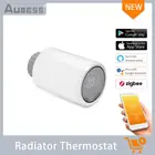 Умный радиатор Aubess Tuya ZigBee 3,0, сенсорный дисплей, регулятор температуры, термостатический радиатор, умный постоянный