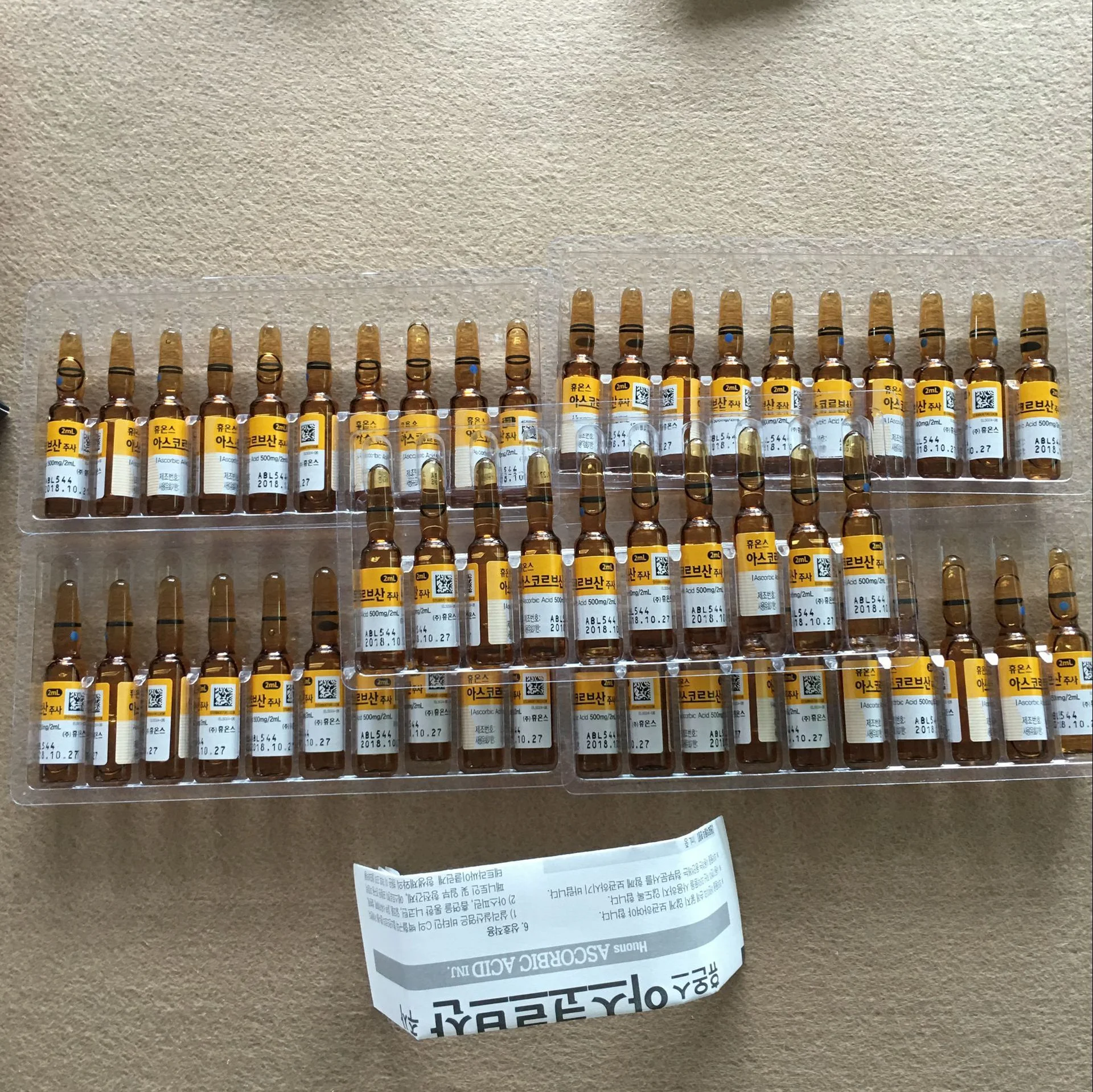 

Newest Korea Powerful Anti-Aging Ampoules Vitamin C Anti-Aging Ascorbic AcidAgeless Anti-wrinkle Aging Face Skin Care Tool 50pcs