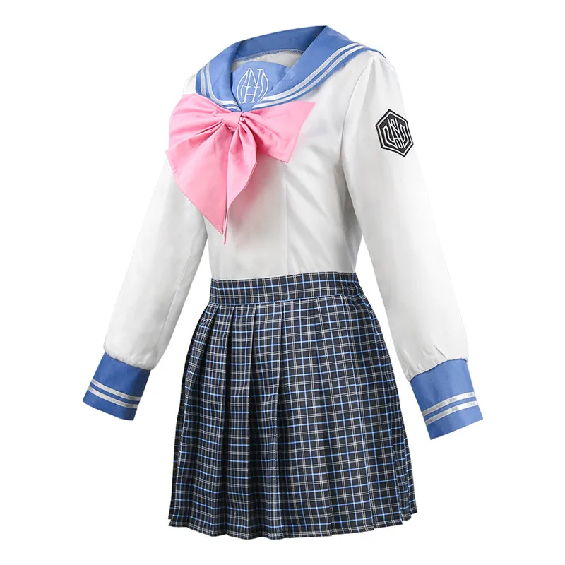 Anime DanganRonpa Maizono Sayaka Cosplay Costumes Girl School Uniform Women Skirt Set Halloween Clothing Dress |