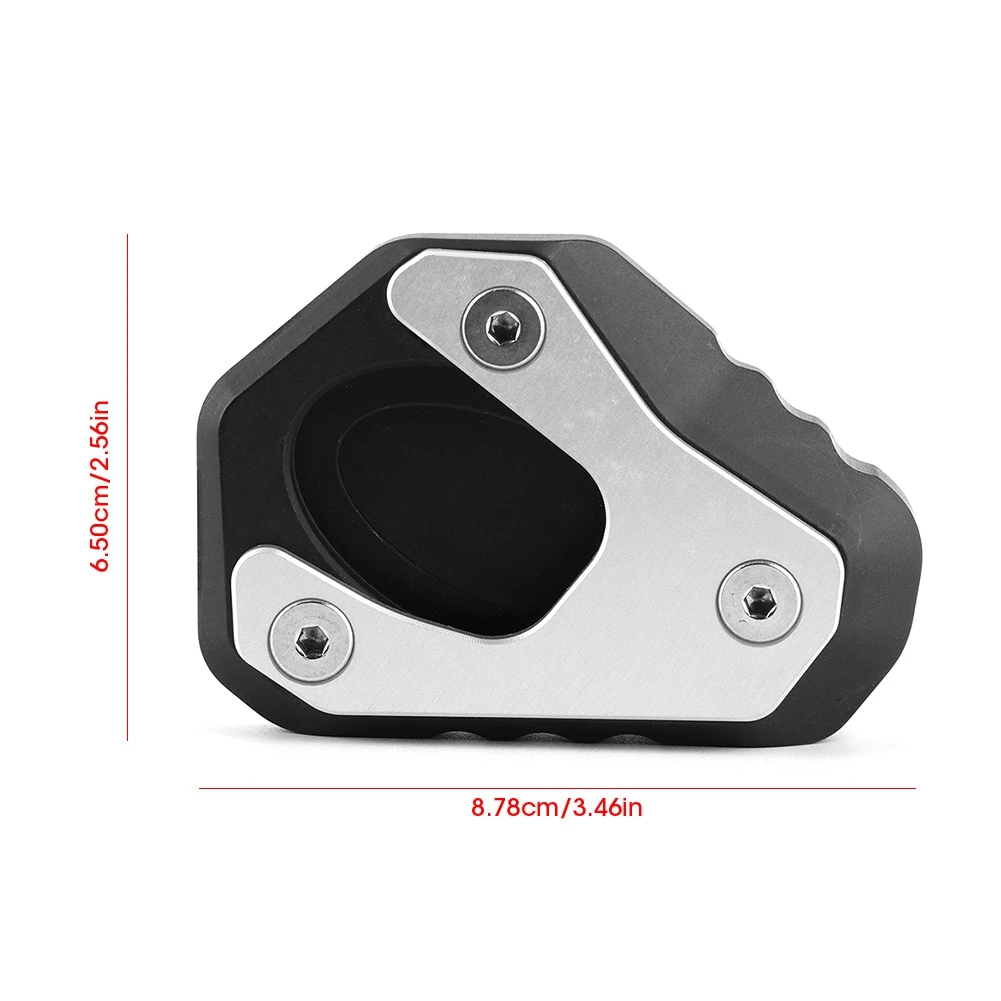 Motorcycle Foot Side Stand Pad Plate Kickstand Enlarger Support Extension Fits for Kawasaki Ninja 650 Z EX650K 2016-2020 |