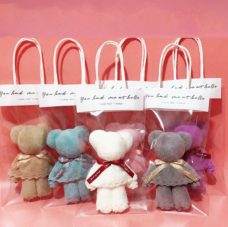 

Размер: 30x30 см из бархатного флиса кораллового цвета в виде лап медвежонка Полотенца с сумкой Абсорбент Уход за кожей лица ручная Полотенца ...