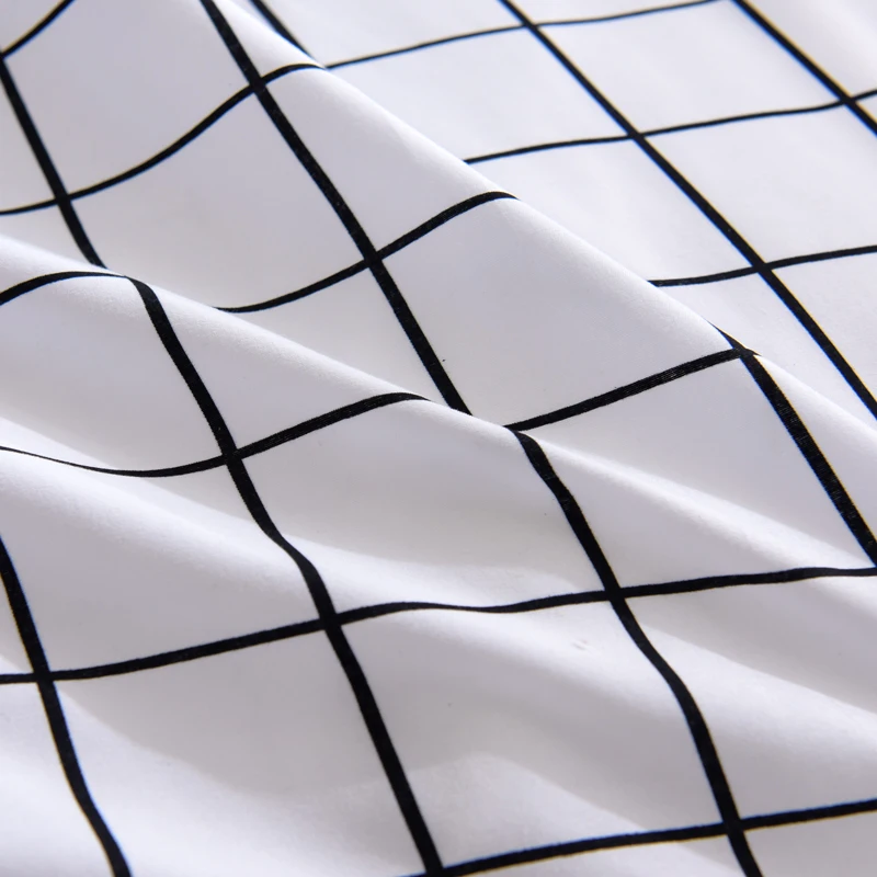 Liv-Esthete Мода скандинавские сетки краткое мягкое постельное белье Декор