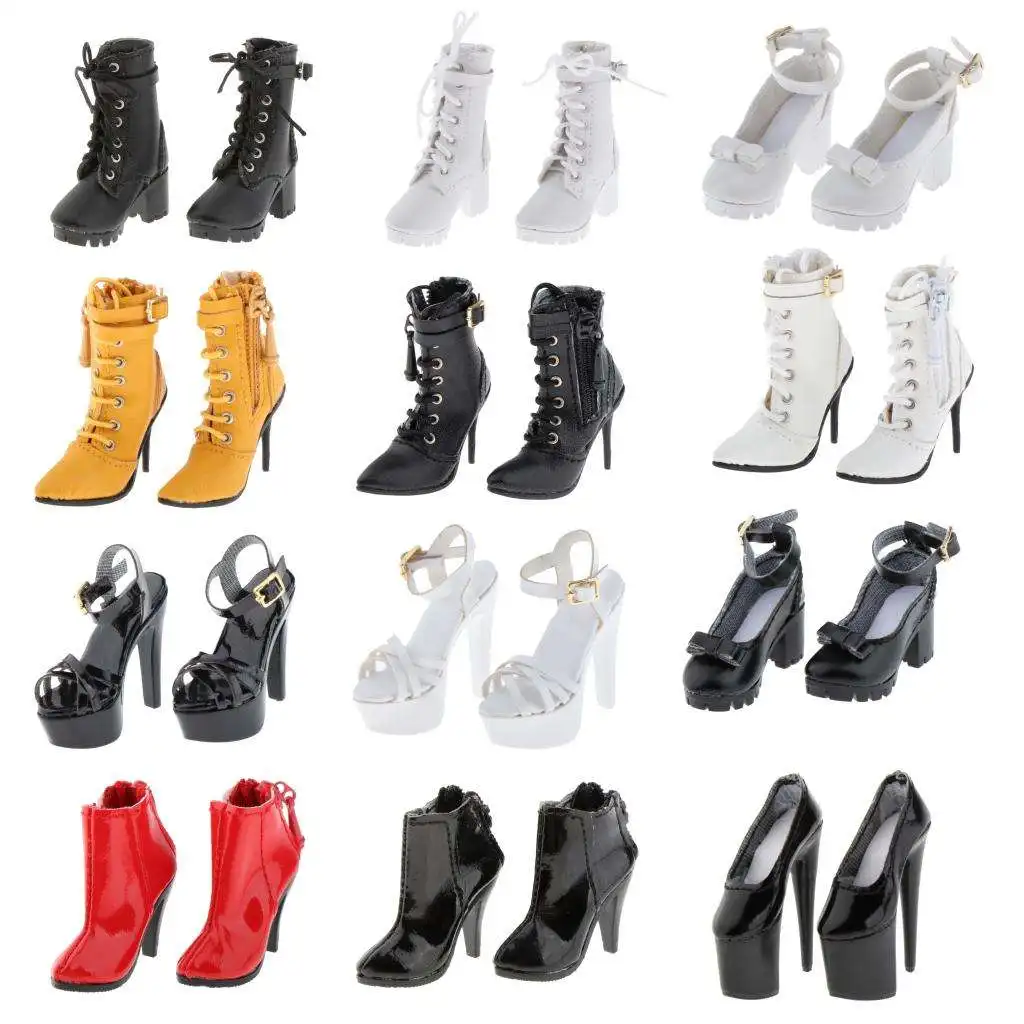 

1:6 High Heel Boots Ankle Boots Model Fit for 12 Inch Female Body