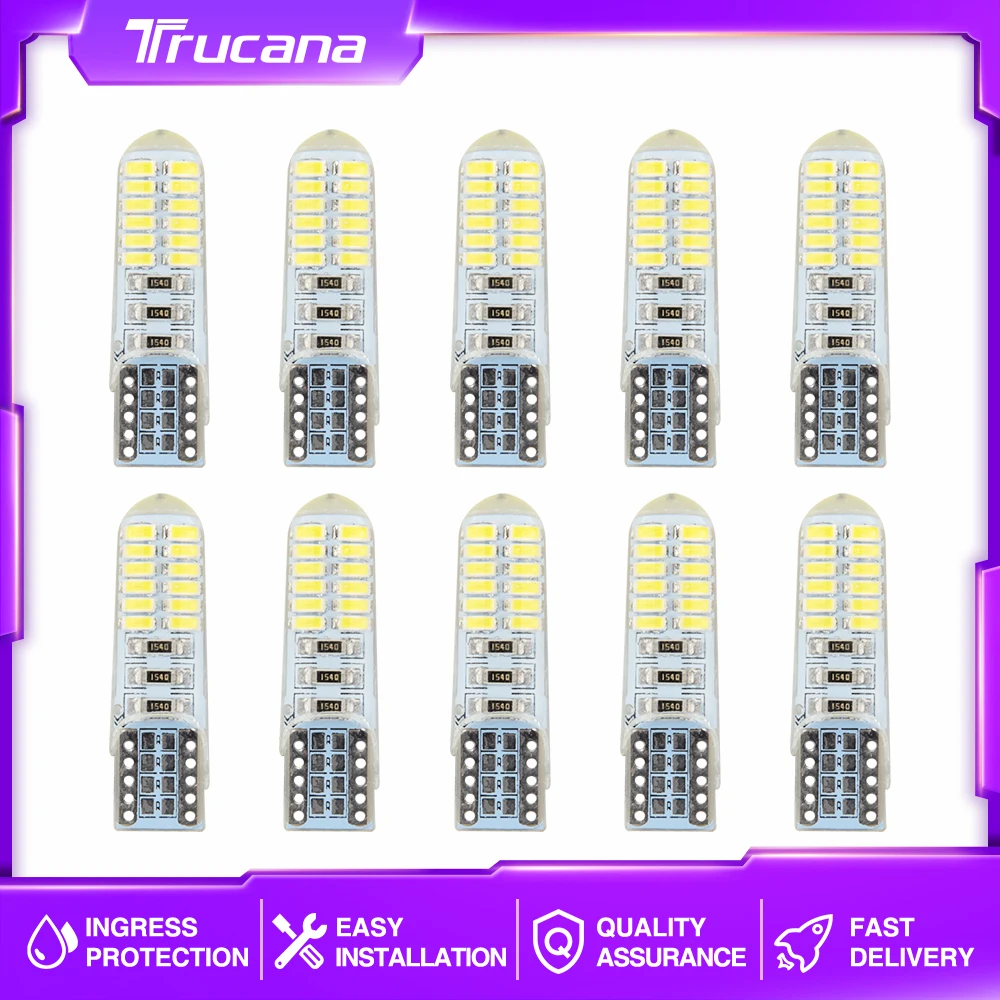 

Автомобильная сигнальная лампа T10, светодиодная лампа W5W, 194, 168, 12 В, 24SMD