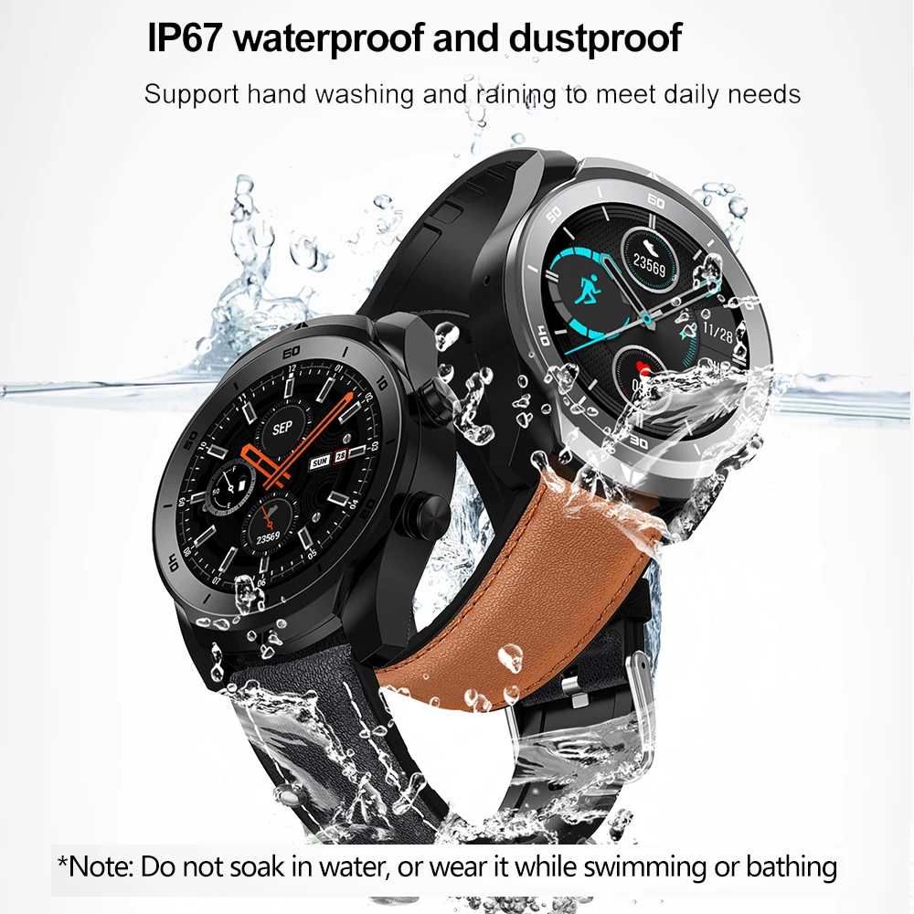 LEMFO DT79 ЭКГ Смарт-часы для мужчин IP67 водонепроницаемый вызовов через Bluetooth