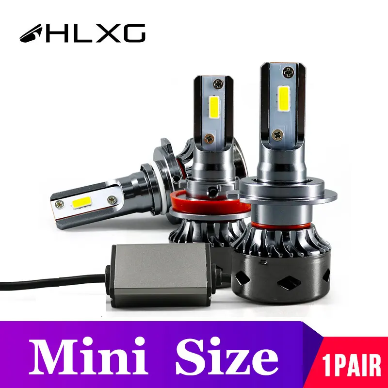 Авто H7 LED H4 9005 HB3 9006 HB4 H11 H8 Turbo светодиодные противотуманные лампы дальнего и