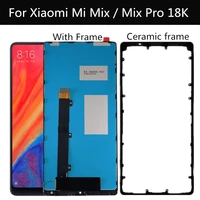 6 4 lcd for xiaomi mi mix pro 18k lcd display touch screen with frameceramic frame replacement for xiaomi mi mix lcd