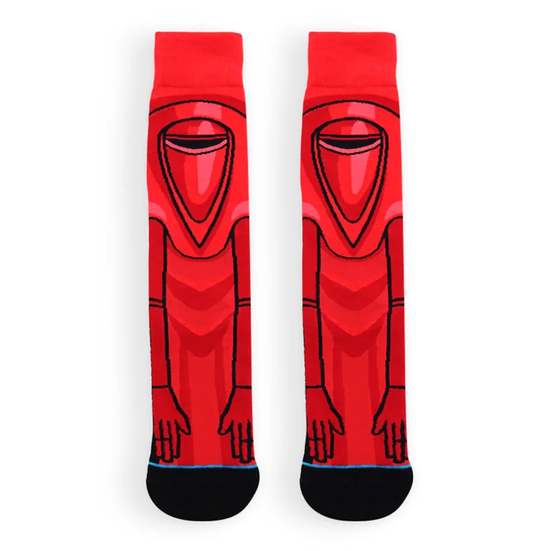 Funny Stockings Cartoon Cotton Print Socks Adult Men Women Jedi Order Master Yoda Cosplay Tide Long Star War 1 Pair | Мужская одежда