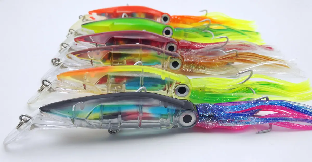 Приманка-Осьминог для рыбалки на открытом воздухе 140 мм/40 г жесткая приманка