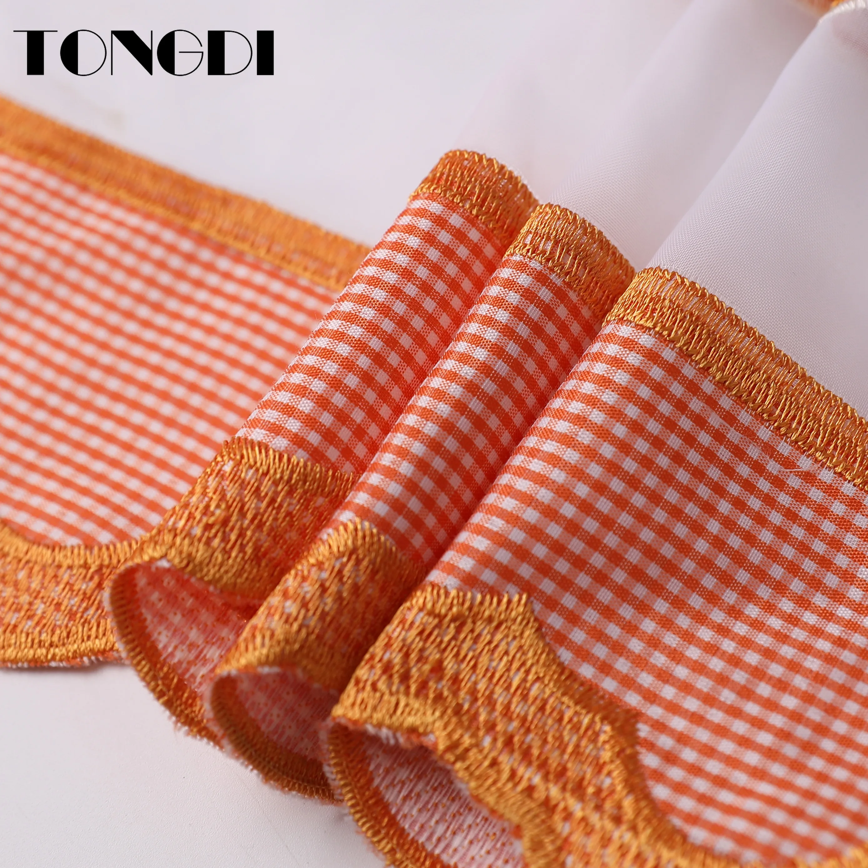 TONGDI занавеска для кухни прозрачные ярусы скотоводства фруктовое кафе тюль