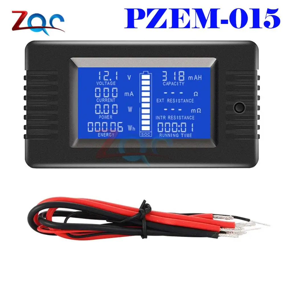 PZEM-015 no shunt DC 0-200V 0-300A цифровой вольтметр Амперметр автомобильный тестер заряда батареи Сопротивление Напряжение Ток Мощность счетчик энергии монитор - Цвет: PZEM-015 no shunt