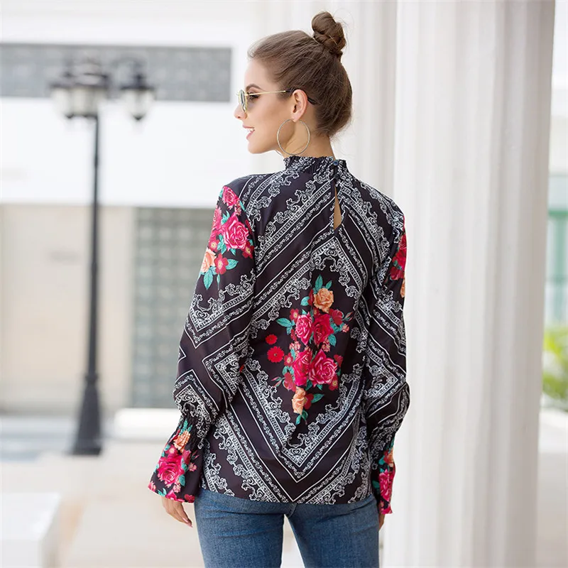 

Plus Size Women Shirts 2019 Blouse Women Shirts Fashion Print Korean Casual Blouse Women