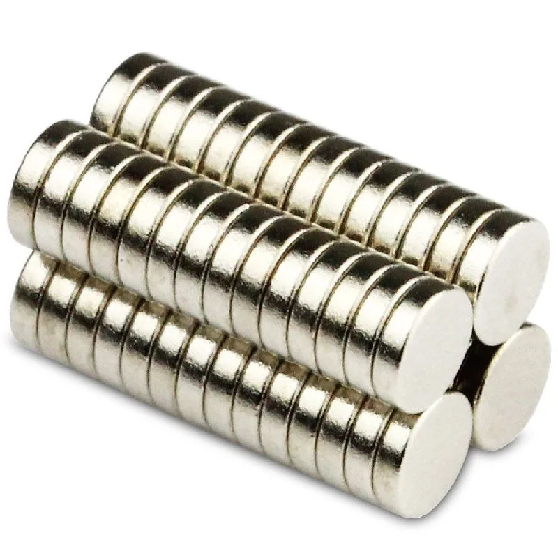 OMO Magnetics 50 шт Сильные круглые Редкоземельные неодимовые магниты 4 мм x 1 класс N50|magnet