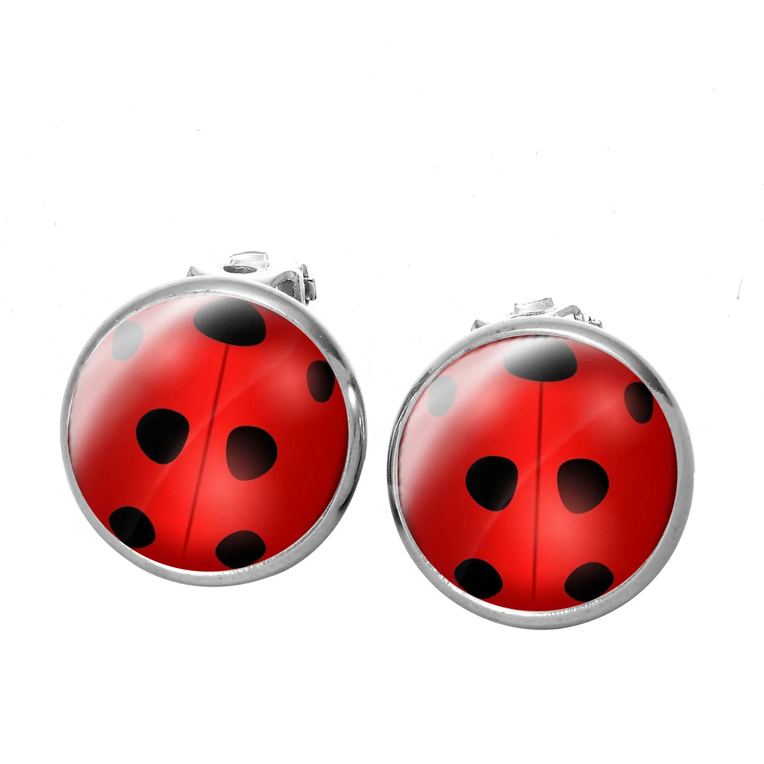 Женские серьги-клипсы в горошек ювелирные украшения стиле аниме для косплея