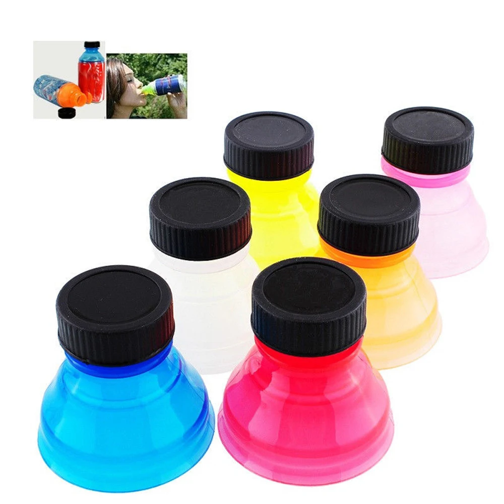 

2PCS Reusable Beverage Bottle Lid Protector Snap On Cup Water Dispenser Soda Beer Saver Caps Drinkware Cover Kitchen Accessory