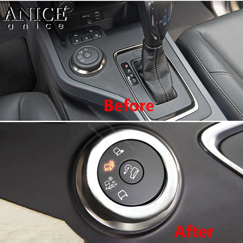 Interior Gear Shift Knob Decorator Cover for Ford Ranger Everest Endeavour 2015 2016 2017 2018 2019 2020 | Автомобили и мотоциклы
