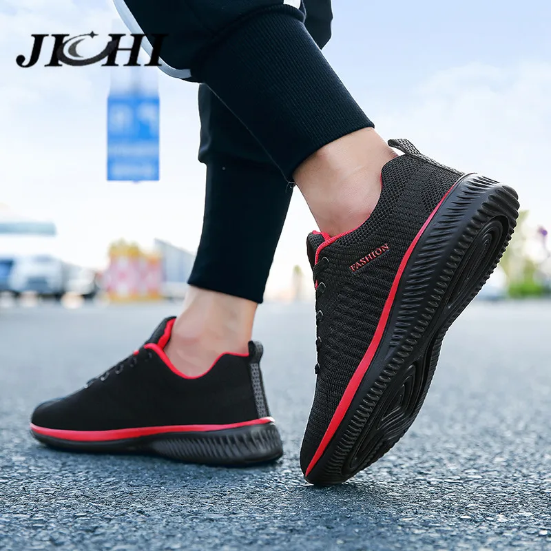 

2020 Mesh Casual Shoes Spring Men Lightweight Breathable Men's Sneakers Shoes Male Walking Footwear Black Unisex Plus Size 47