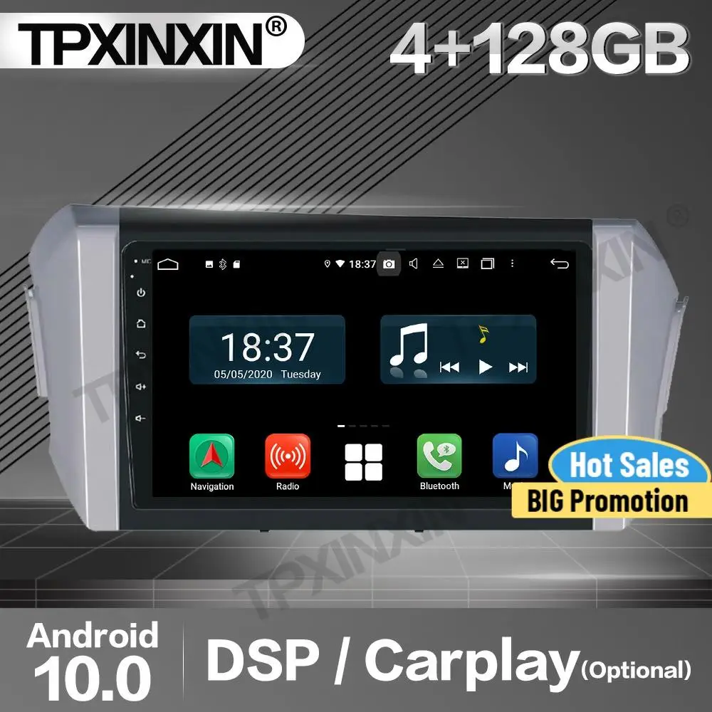 

Автомагнитола Carplay 2 Din, 128 ГГц, стереоприемник Android для Toyota Innova 2015, 2016, 2017, 2018, LHD, GPS-навигатор, аудиоплеер, головное устройство
