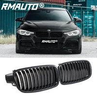 1 pair carbon fiber car front kidney grill grille racing grills for bmw 3 series f30 f31 f35 2012 2018 car styling accessories