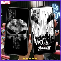 marvel comics black cool phone case hull for samsung galaxy a70 a50 a51 a71 a52 a40 a30 a31 a90 a20e 5g a20s black shell art cel