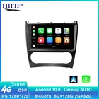 Автомобильный мультимедийный плеер для Mercedes Benz C Class W203 C200 C230 C240 C320 C350 CLK W209 2005-2009 2 Din Android 10 GPS Авторадио