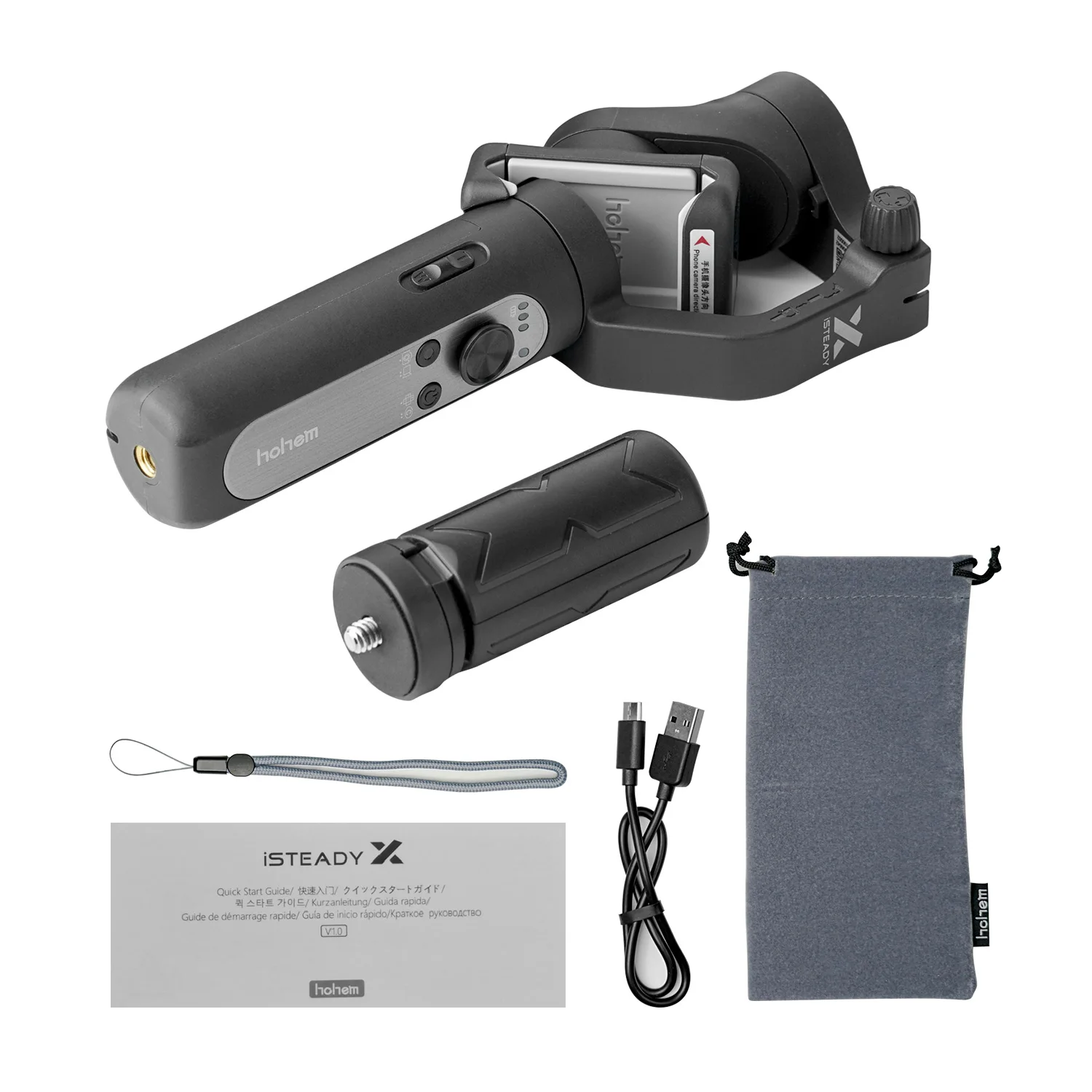 Hohem iSteady X Gimbal смартфон Сверхлегкий 3 осевой пальмовый карданный Ручной