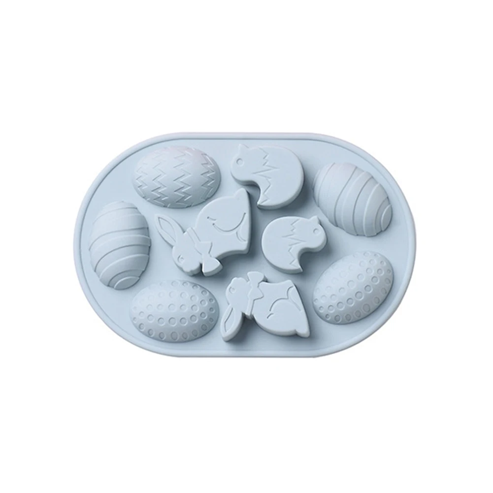 

1Pc Cute Easter Cake Mold Bunny Silicone Eggs Chocolate Cake Soap Mold Baking Ice Tray Mould Baking Pudding Mould Kitchen Tools