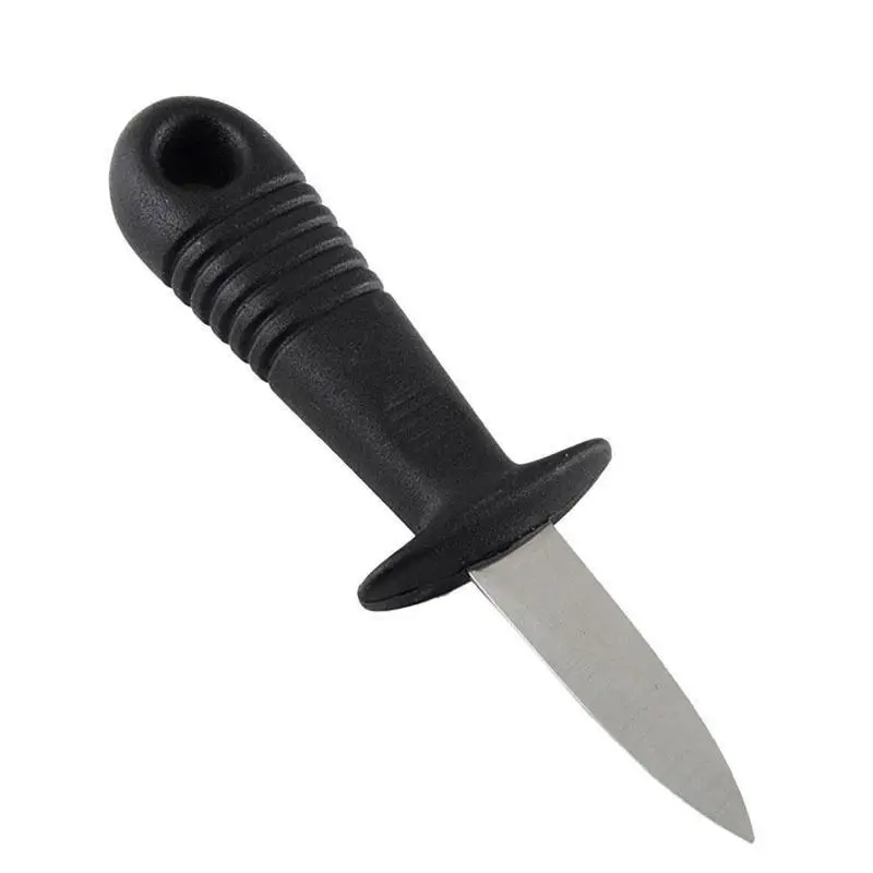 Сталь Лопата морепродукты Shell Инструмент Открытый устричный нож пластиковая