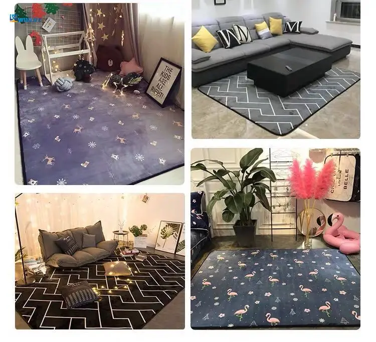 Новые Хрустальные кашемировые ковры для гостиной Мультяшные детские коврики и