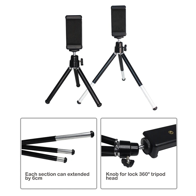 Мини светодиодный настольный кольцевой светильник с плавным затемнением