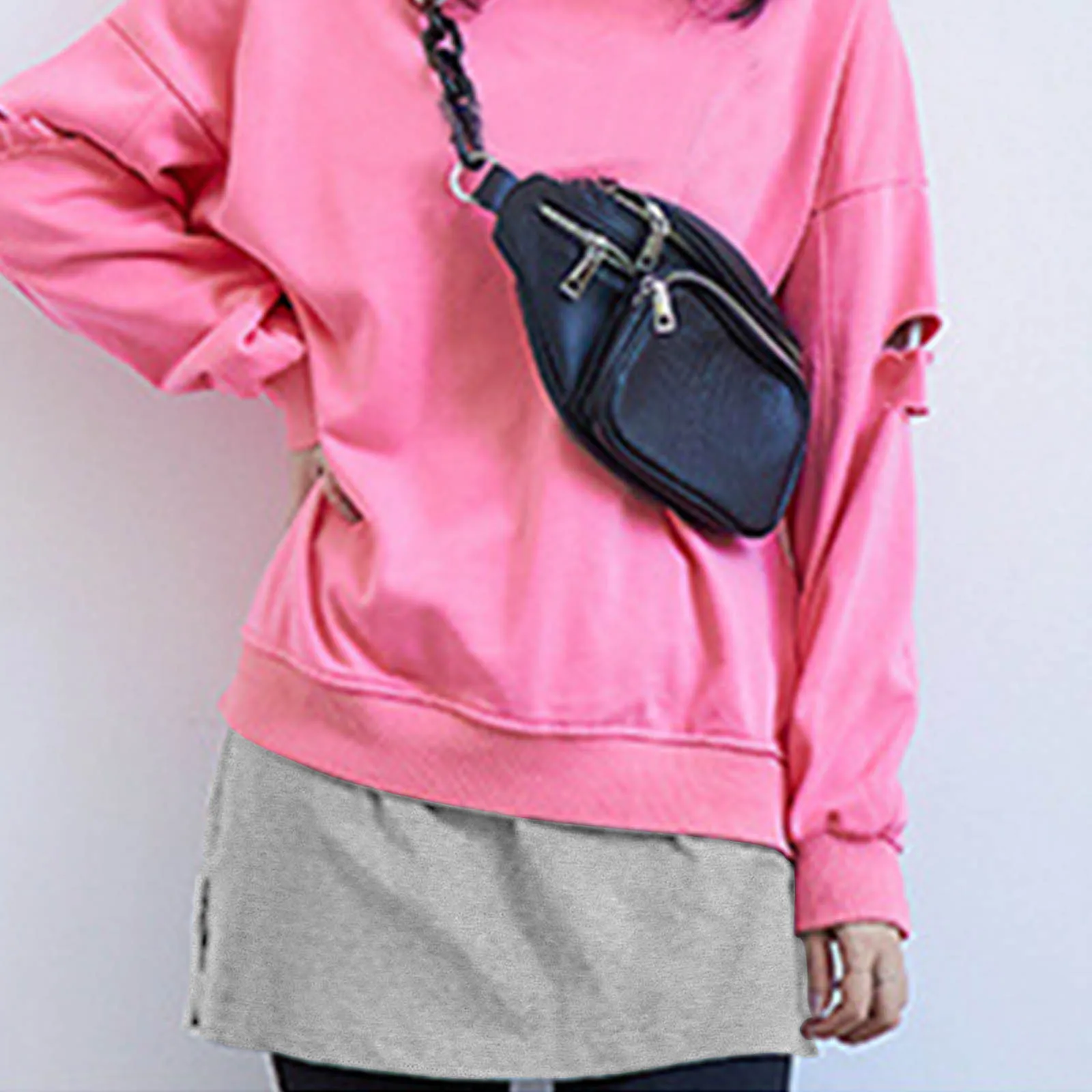 Hooded Sweatshirt Fashion Hoodie Women Sweetshirts Base Skirt With Female All-match Short Skirt In The Hem Y2k Ropa Mujer Blusas