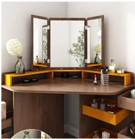 nordic small apartment corner dresser bedroom modern minimalist corner storage makeup table net red ins dresser