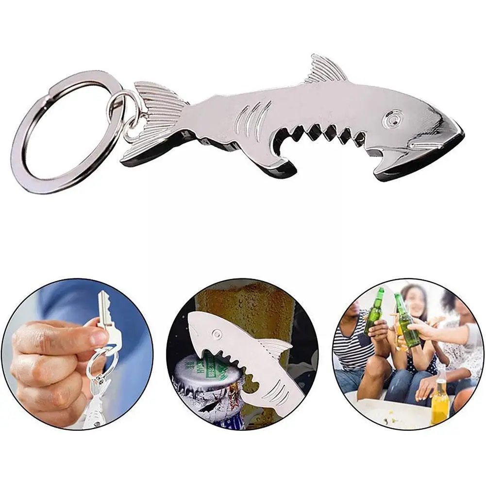 

New Creativity Beer Corkscrew Shark/Guitar/Foot Board Metal Beer Gifts Style Bottle Opener Accessories Party Keychain Kitch F5G0