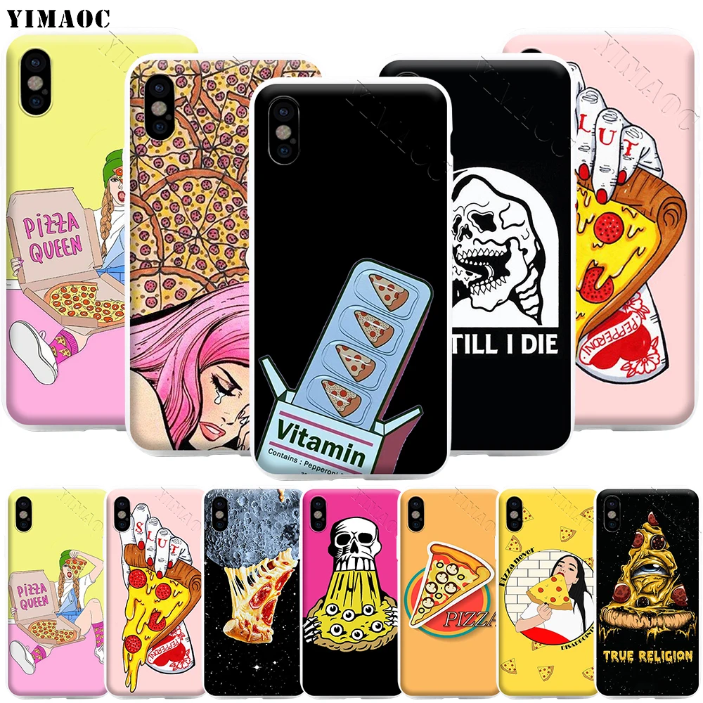 Чехол для телефона YIMAOC с изображением пиццы iPhone 11 Pro XS X XR Max 8 7 6 6S Plus SE 5S | Мобильные